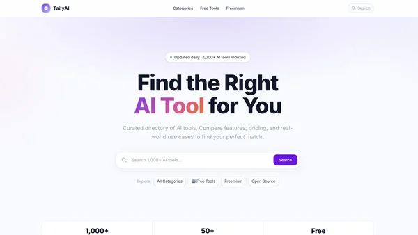 Taily AI screenshot