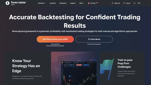 Forex Tester Online screenshot