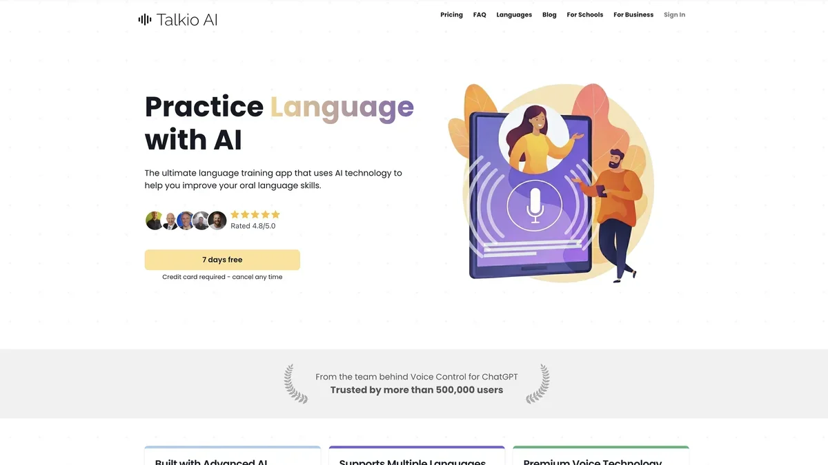 Talkio AI screenshot