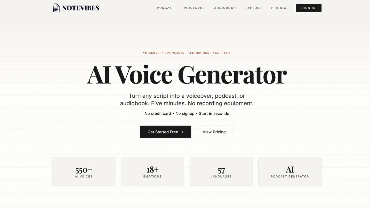 Notevibes screenshot