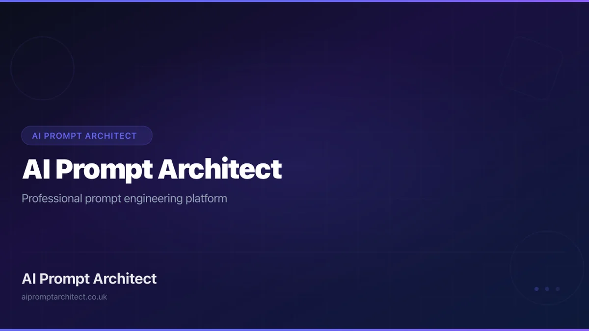 AI Prompt Architect screenshot