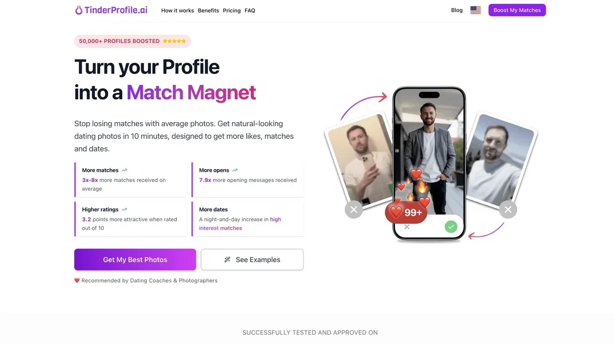 TinderProfile.ai screenshot
