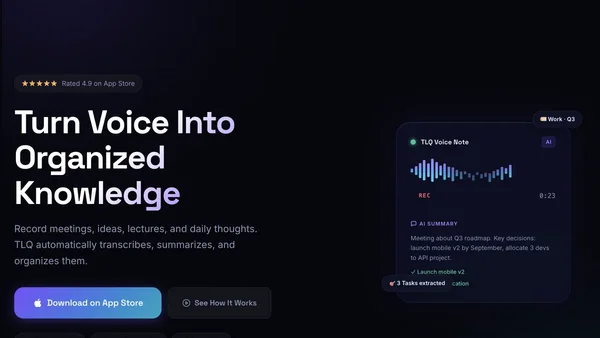 TLQ - AI Note Taker screenshot