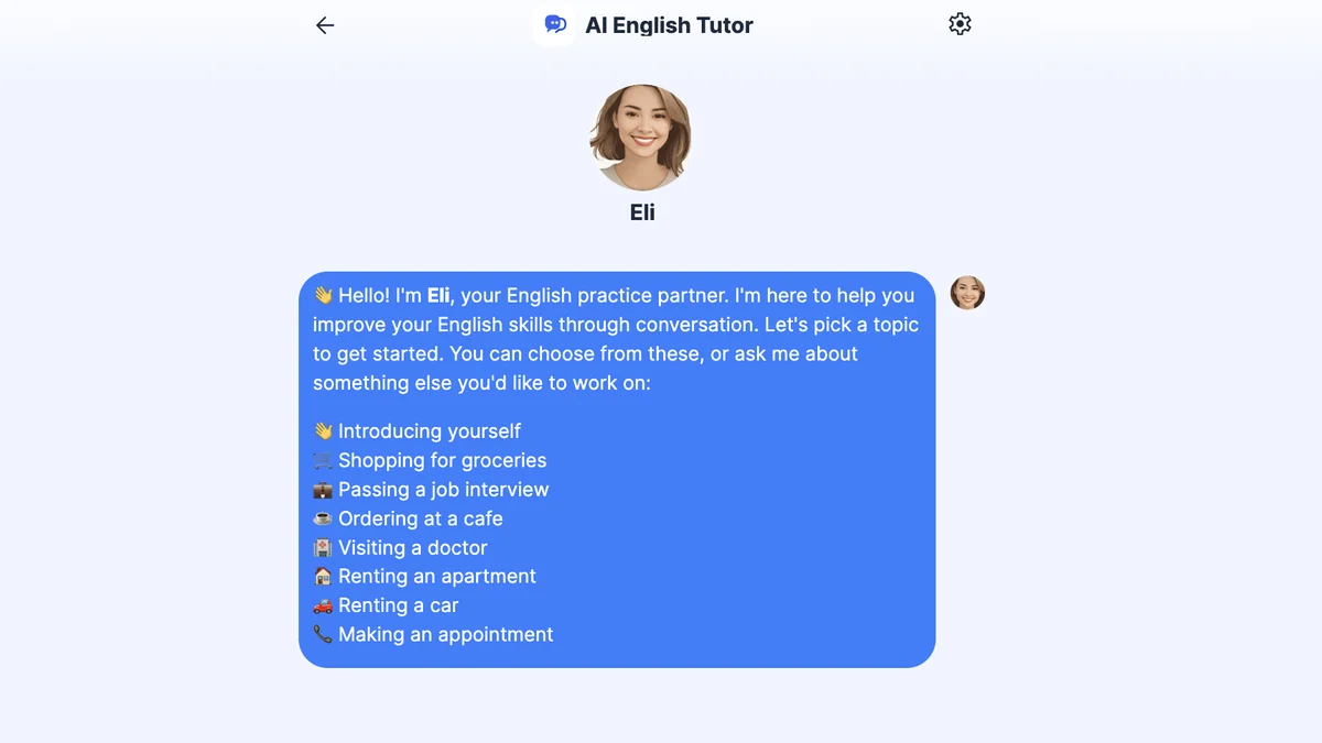 Elispeak screenshot