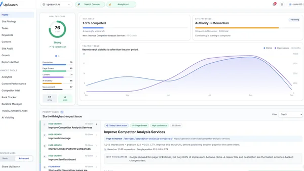 UpSearch screenshot