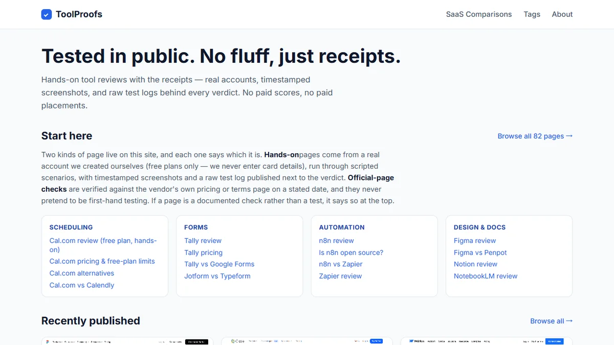 ToolProofs screenshot
