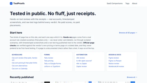ToolProofs screenshot