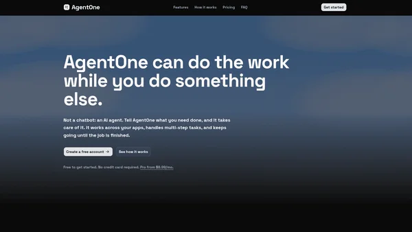 AgentOne screenshot