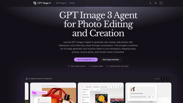 GPT Image 3 free online screenshot