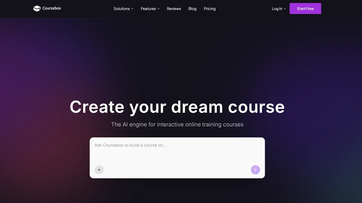 Coursebox screenshot